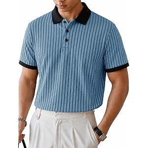Noble Monk Mens Regular Fit Polo Neck