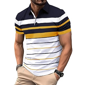 Noble Monk Mens Regular Fit Polo Neck