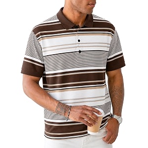 Noble Monk Mens Regular Fit Polo Neck
