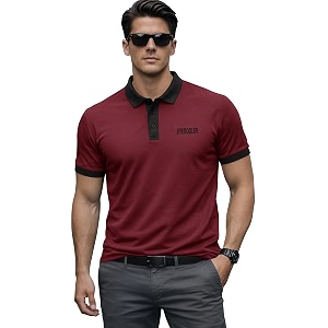 Noble Monk Mens Regular Fit Polo Neck