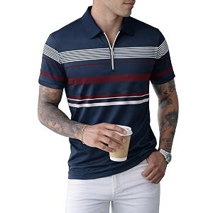 Noble Monk Mens Regular Fit Polo Neck