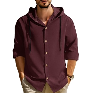 Noble Monk Mens Solid Regular Fit Shirts