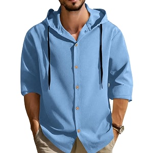 Noble Monk Mens Solid Regular Fit Shirts