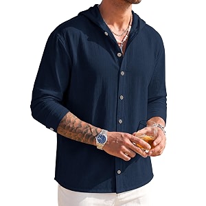 Noble Monk Mens Solid Regular Fit Shirts