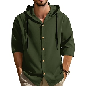 Noble Monk Mens Solid Regular Fit Shirts