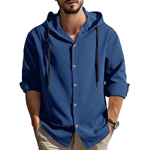Noble Monk Mens Solid Regular Fit Shirts