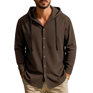 Noble Monk Mens Solid Regular Fit Shirts