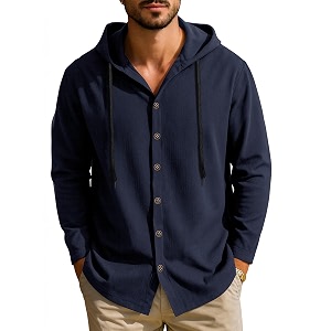 Noble Monk Mens Solid Regular Fit Shirts