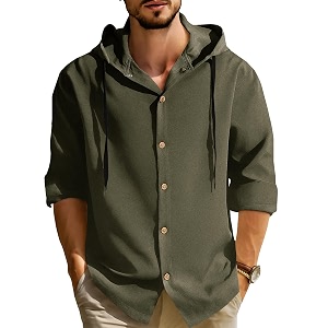 Noble Monk Mens Solid Regular Fit Shirts