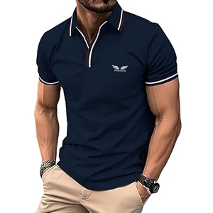 Noble Monk Mens Solid Regular Fit Polo