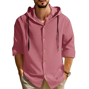 Noble Monk Mens Solid Regular Fit Shirts