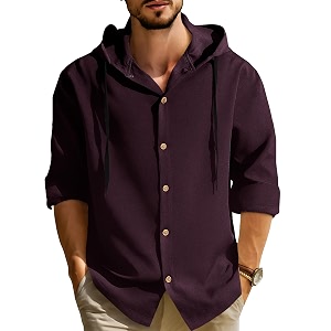 Noble Monk Mens Solid Regular Fit Shirts
