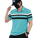 Noble Monk Men39s Striped Polo Neck Half