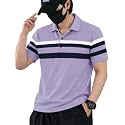 Noble Monk Men39s Striped Polo Neck Half