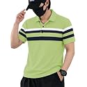 Noble Monk Men39s Striped Polo Neck Half