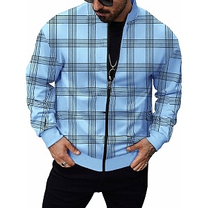 Noble Monk Men Cotton Blend Checkered Full