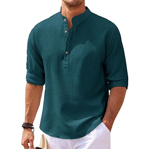 Noble Monk Men Polycotton Solid Regular Shirt