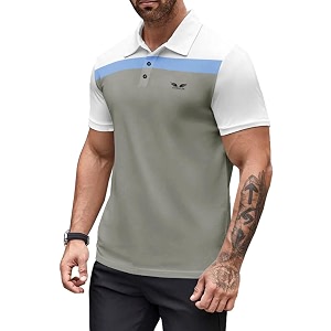 noble monk mens pure cotton loose half sleeve polo t-shirt  collar tshirt casual t-shirt