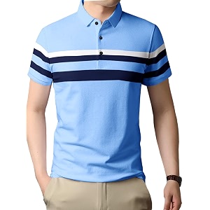 noble monk mens pure cotton loose half sleeve polo t-shirt  collar tshirt casual t-shirt