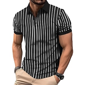 noble monk mens pure cotton loose half sleeve polo t-shirt  collar tshirt casual t-shirt