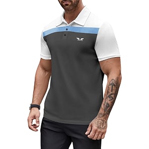 noble monk mens pure cotton loose half sleeve polo t-shirt  collar tshirt casual t-shirt