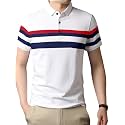 Noble Monk Mens Pure Cotton Loose Half Sleeve Polo T-Shirt | Collar Tshirt |Casual T-Shirt
