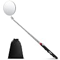 NoCry Heavy Duty Telescoping Inspection Mirror — 3.23 Inch Round Mirror