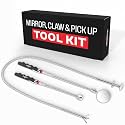 NoCry Pickup Tool Set — Magnetic Claw Grabber, Telescopic Magnet & Mirror