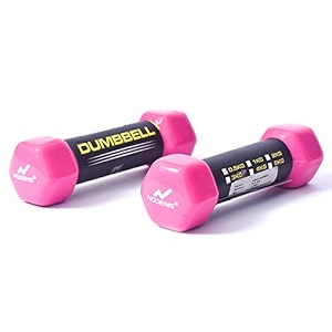 nodens vinyl dumbells pack of 2 500  2 total 1 kg