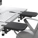 NODOCA Arm Rest for Desk, Ergonomics Wrist Rest, Desk Extender, Soft Sponge Built-in, Comfortable Arm Support for Desk, Wrapped in Eco-Friendly Leather, Foldable Elbow Rest for Desk(2, Black, 8.9'')