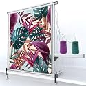 NODOCA 35.5'' Rug Tufting Frame Kit Newest Aluminum Metal Tufting Frame for Rug Making Primary Tufting Cloth Stand Tufting Fabric Rug Tufting Kit Rug Frame for Tufting Supplies Carpet Tufting Gun Kit