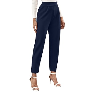 Noelia Womens Pants Work Office Trousers Tapered