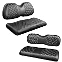 NOKINS Golf Cart Diamond Seat Covers 4-Piece for Club Car Precedent