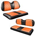 NOKINS Golf Cart Diamond Seat Covers 4-Piece for Club Car Precedent