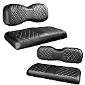 NOKINS Golf Cart Diamond Seat Covers 4-Piece for Yamaha Drive/Drive2