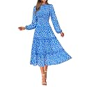 NOLLSOM Women Fall Dress 2026 Long Sleeve Wedding Guest Maxi Dresses