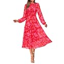 NOLLSOM Women Fall Dress 2026 Long Sleeve Wedding Guest Maxi Dresses
