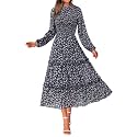 NOLLSOM Women Fall Dress 2026 Long Sleeve Wedding Guest Maxi Dresses