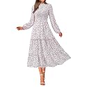 NOLLSOM Women Fall Dress 2026 Long Sleeve Wedding Guest Maxi Dresses