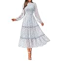 NOLLSOM Women Fall Dress 2026 Long Sleeve Wedding Guest Maxi Dresses