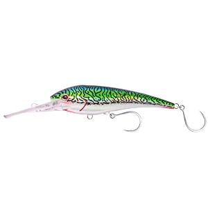nomad design dtx minnow sinking 125-534 - silver green mackerel