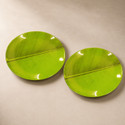 Noman Melamine Banana Leaf Design Dinner Plate