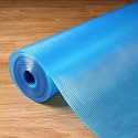 Non Adhesive Shelf Liners for Kitchen Cabinets, Non Slip Drawer Liners for Kitchen, Waterproof Cabinet Liners for Shelves, Fridge Liner for Dresser/Fridge/Bathroom (Blue Transparent, 45 cm x 3 m)