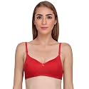 Non Padded Bra for Women - Made of Pure Cotton Full Coverage Non Wired Seamless Pushup Soft Cup for T-Shirt Saree Dress Sports Garment for Daily Use Everyday Yellow