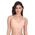 Non Padded Bra for Women - Made of Pure Cotton Full Coverage Non Wired Seamless Pushup Soft Cup for T-Shirt Saree Dress Sports Garment for Daily Use Everyday Yellow