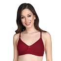 Non Padded Bra for Women - Made of Pure Cotton Full Coverage Non Wired Seamless Pushup Soft Cup for T-Shirt Saree Dress Sports Garment for Daily Use Everyday Yellow