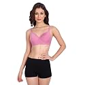 Non Padded Bra for Women - Made of Pure Cotton Full Coverage Non Wired Seamless Pushup Soft Cup for T-Shirt Saree Dress Sports Garment for Daily Use Everyday Yellow