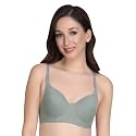 Non Padded Bra for Women - Made of Pure Cotton Full Coverage Non Wired Seamless Pushup Soft Cup for T-Shirt Saree Dress Sports Garment for Daily Use Everyday Yellow