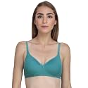 Non Padded Bra for Women - Made of Pure Cotton Full Coverage Non Wired Seamless Pushup Soft Cup for T-Shirt Saree Dress Sports Garment for Daily Use Everyday Yellow