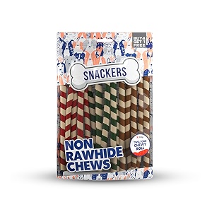 Non-Rawhide Chews Two Tone Chewy Roll for